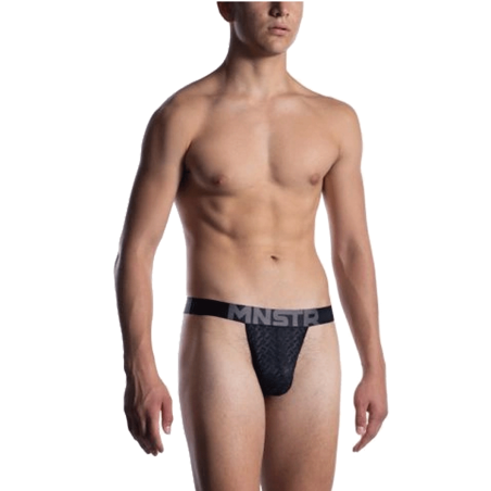 STRING TANGA DENTELLE NOIR M2053 - MANSTORE