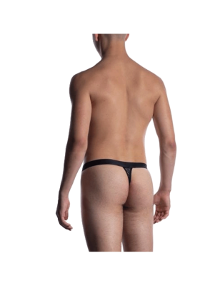 STRING TANGA DENTELLE NOIR M2053 - MANSTORE