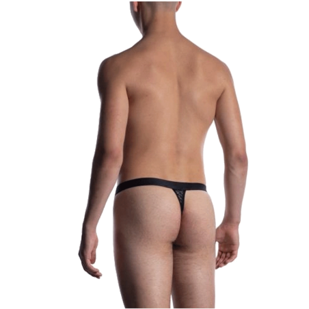 STRING TANGA DENTELLE NOIR M2053 - MANSTORE