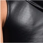 VESTE SANS MANCHES A CAPUCHE TECHNIQUE NOIR/ROYAL EN POLYESTER HOODY TANK M604 - MANSTORE