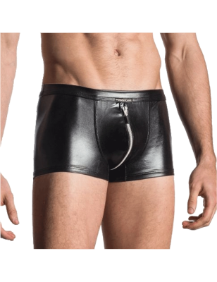 BOXER NOIR ZIP COMPLET ZIPPED PANTS  M107 - MANSTORE