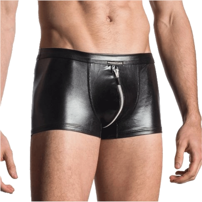 BOXER NOIR ZIP COMPLET ZIPPED PANTS  M107 - MANSTORE