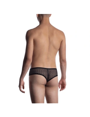 SLIP CHEEKY BRIEF DENTELLE NOIR M2053 - MANSTORE