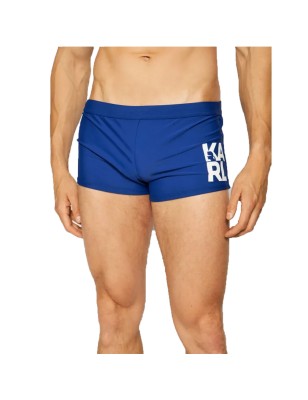 BOXER DE BAIN BASIC BLEU MARINE - KARL LAGERFELD