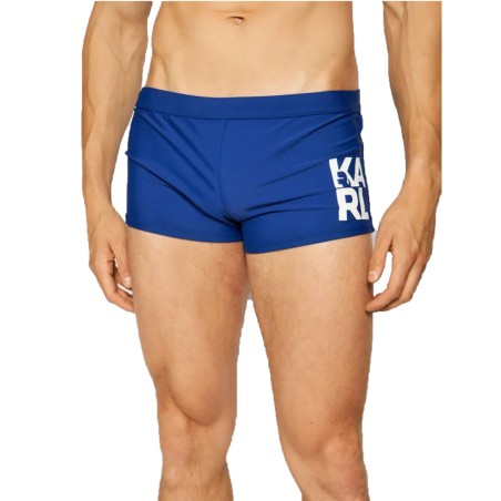 BOXER DE BAIN BASIC BLEU MARINE - KARL LAGERFELD