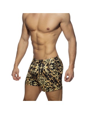 SHORT DE BAIN VERSAILLES NOIR ADS205 - ADDICTED