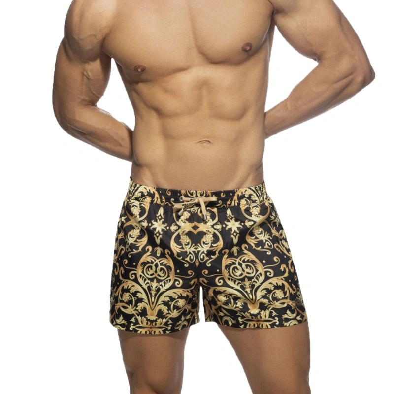 SHORT DE BAIN VERSAILLES NOIR ADS205 - ADDICTED