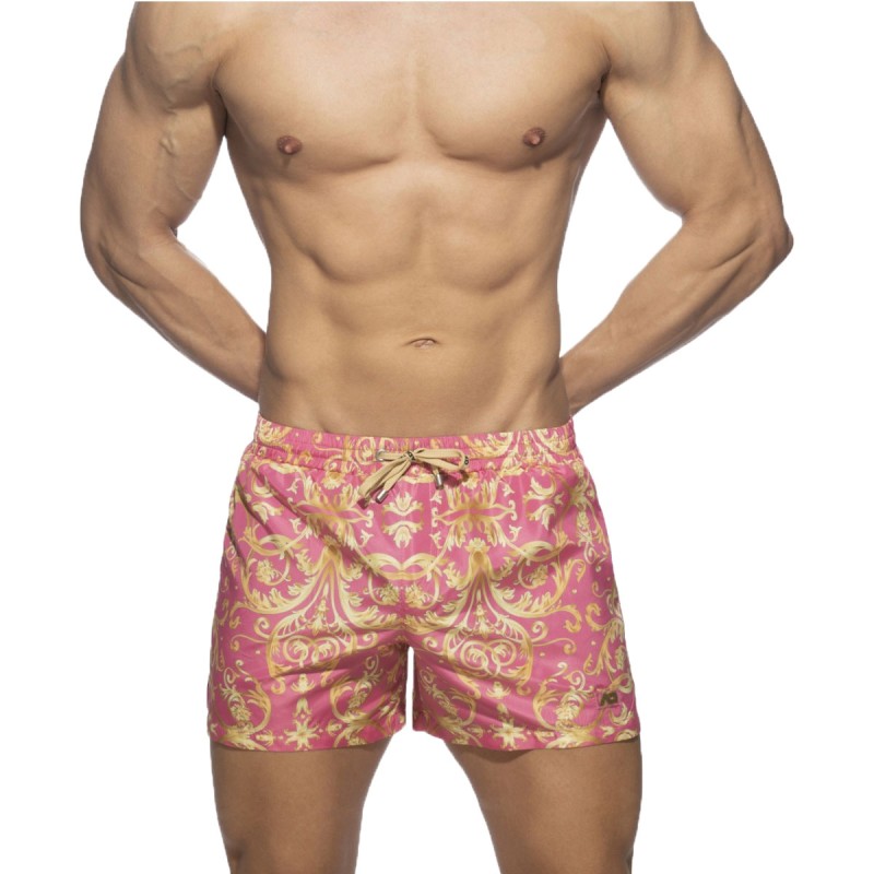 SHORT DE BAIN VERSAILLES ROSE ADS205 - ADDICTED
