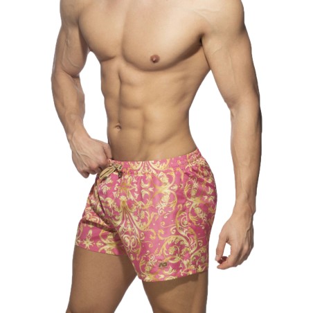 SHORT DE BAIN VERSAILLES ROSE ADS205 - ADDICTED