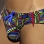 SLIP DE BAIN ZIP LABYRINTHE NOIR 2115  – ES COLLECTION