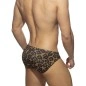 SLIP DE BAIN LEOPARD MARRON ADS314 - ADDICTED
