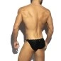 SLIP DE BAIN NOIR EFFET SERPENT 2226 - ES COLLECTION