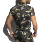 COMBINAISON CAMOUFLAGE A MANCHES COURTES SP291 - ES COLLECTION COMBINAISON CAMOUFLAGE A MANCHES COURTES SP291 - ES COLLECTION
