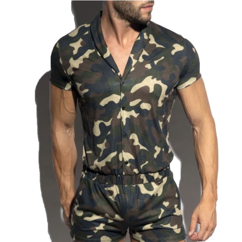 COMBINAISON CAMOUFLAGE A MANCHES COURTES SP291 - ES COLLECTION COMBINAISON CAMOUFLAGE A MANCHES COURTES SP291 - ES COLLECTION