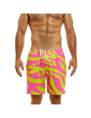 BERMUDA DE BAIN TIGER JAUNE/ROSE DS2333 - MODUS VIVENDI