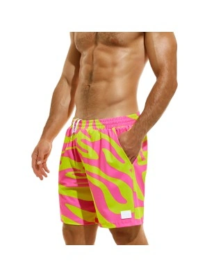 BERMUDA DE BAIN TIGER JAUNE/ROSE DS2333 - MODUS VIVENDI