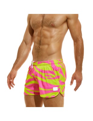 SHORT DE BAIN TIGER JAUNE/ROSE DS2332 - MODUS VIVENDI