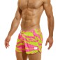 SHORT DE BAIN TIGER JAUNE/ROSE DS2332 - MODUS VIVENDI