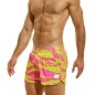 SHORT DE BAIN TIGER JAUNE/ROSE DS2332 - MODUS VIVENDI