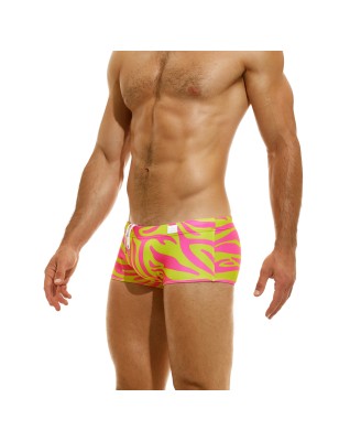 BOXER DE BAIN TIGER JAUNE/ROSE DS2321 - MODUS VIVENDI