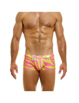 BOXER DE BAIN TIGER JAUNE/ROSE DS2321 - MODUS VIVENDI