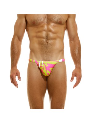TANGA DE BAIN TIGER JAUNE/ROSE DS2313 - MODUS VIVENDI