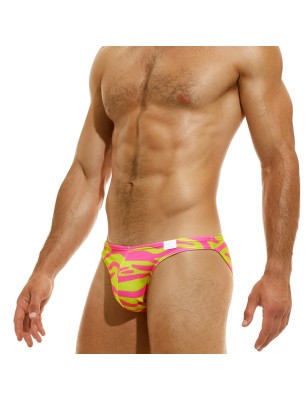 MINI SLIP DE BAIN TIGER JAUNE/ROSE DS2312 - MODUS VIVENDI