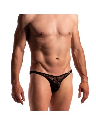 SLIP LOW RISE BRIEF DENTELLE NOIR M2275 - MANSTORE