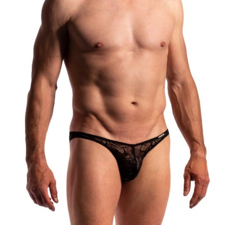 SLIP LOW RISE BRIEF DENTELLE NOIR M2275 - MANSTORE