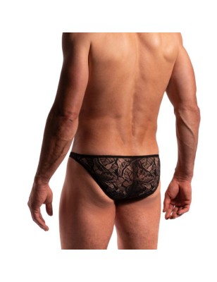 SLIP LOW RISE BRIEF DENTELLE NOIR M2275 - MANSTORE