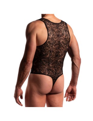 BODY STRING EN DENTELLE NOIR M2275 - MANSTORE