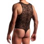 BODY STRING EN DENTELLE NOIR M2275 - MANSTORE