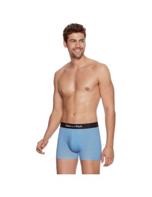 PACK DE DEUX BOXERS MARINE ET BLEU CIEL - EP1221G52P2 - EDEN PARK