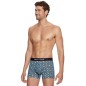 BOXER FLEURI BLEU EN COTON - EP1221H1200 - EDEN PARK