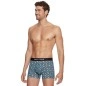 BOXER FLEURI BLEU EN COTON - EP1221H1200 - EDEN PARK