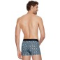 BOXER FLEURI BLEU EN COTON - EP1221H1200 - EDEN PARK