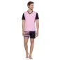 PYJAMA COURT A RAYURES MARINE/ROSE- EP1512H0800 - EDEN PARK
