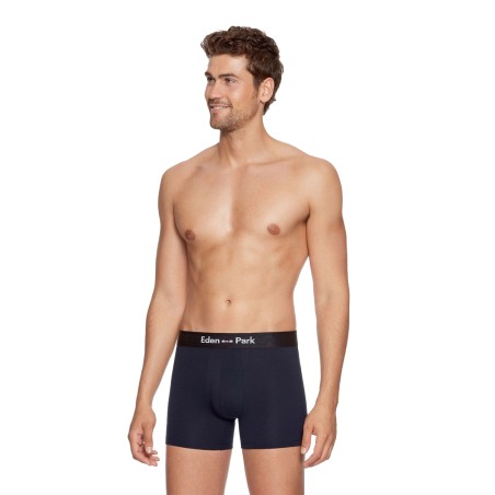 PACK DE DEUX BOXERS MARINE ET GRIS E658G19 - EDEN PARK