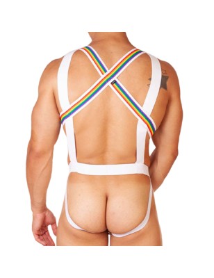 BODY HARNESS PRIDE BLANC 92076 - BARCODE BERLIN