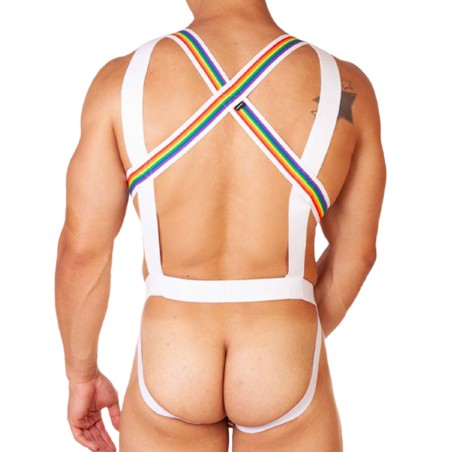 BODY HARNESS PRIDE BLANC 92076 - BARCODE BERLIN