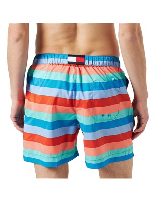 SHORT DE BAIN A RAYURES PASTEL - UM0UM02793 - TOMMY HILFIGER