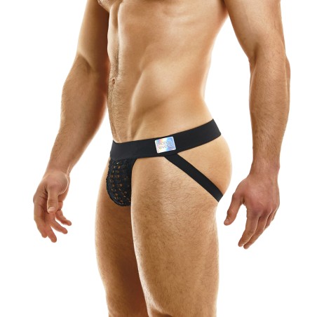 JOCKSTRAP AJOURE HOLE NOIR 02311 - MODUS VIVENDI