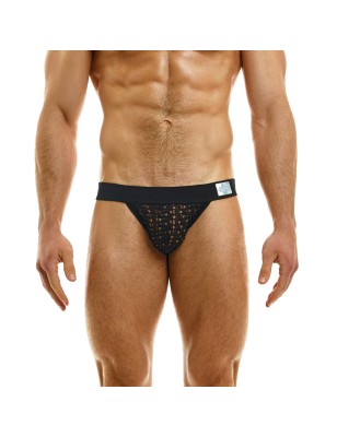 TANGA AJOURE HOLE NOIR 02312 - MODUS VIVENDI