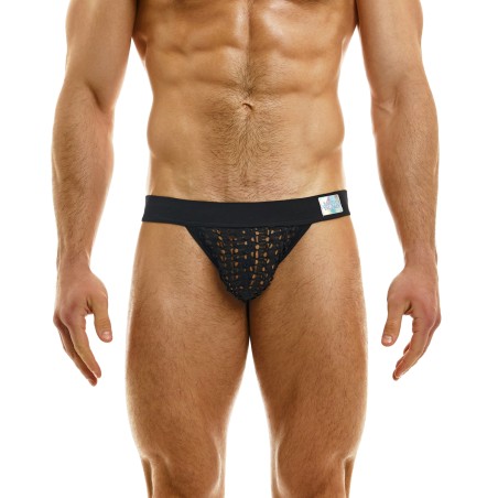 TANGA AJOURE HOLE NOIR 02312 - MODUS VIVENDI