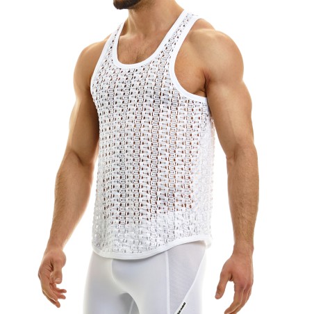 DEBARDEUR AJOURE HOLE BLANC 02331 - MODUS VIVENDI