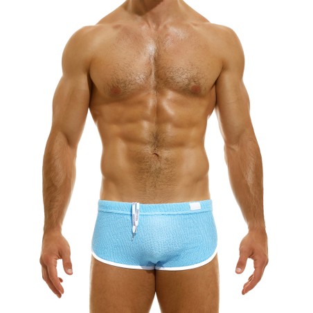 BOXER COURT DE BAIN WAVY BLEU CLAIR ES2321 - MODUS VIVENDI