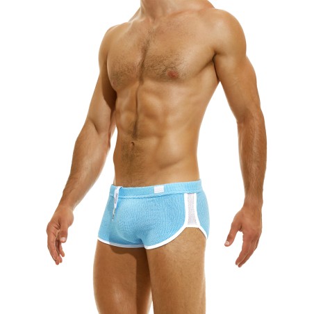 BOXER COURT DE BAIN WAVY BLEU CLAIR ES2321 - MODUS VIVENDI