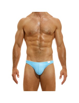 SLIP DE BAIN TAILLE BASSE WAVY BLEU CLAIR ES2311 - MODUS VIVENDI