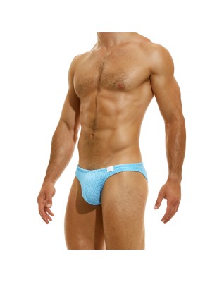 SLIP DE BAIN TAILLE BASSE WAVY BLEU CLAIR ES2311 - MODUS VIVENDI