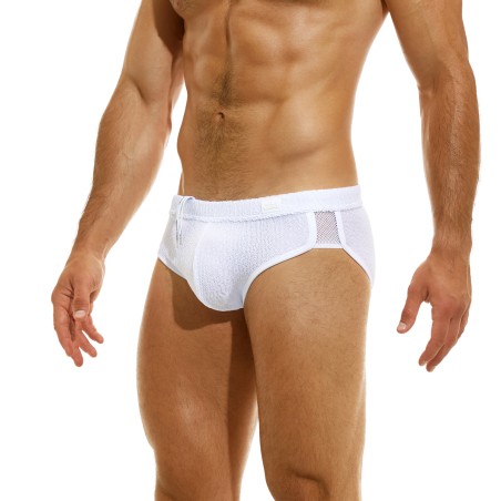 SLIP DE BAIN WAVY COMBO BLANC ES2314 - MODUS VIVENDI